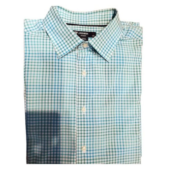 Cremieux Lightweight Cotton Long Sleeve Button-Down Gingham Plaid Shirt Size L - Picture 6 of 9